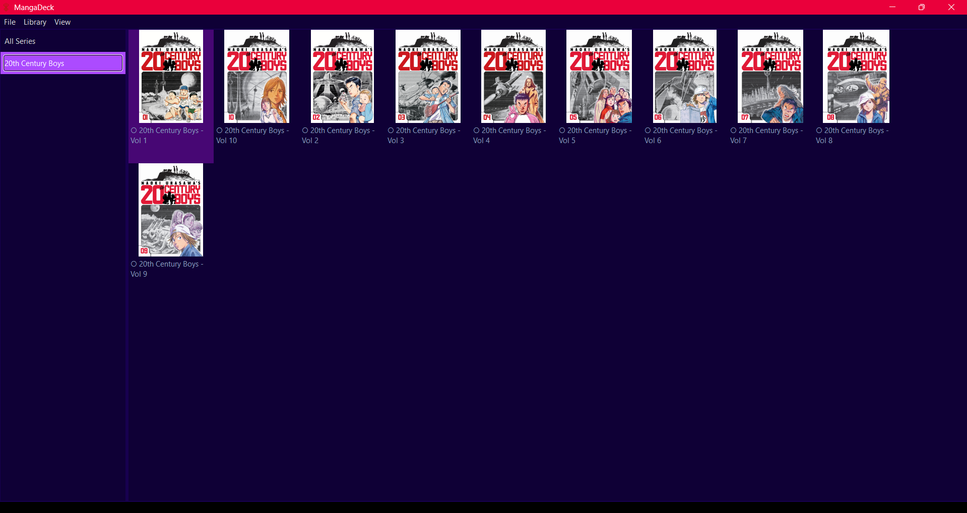 MangaDeck — Abyss Dark Theme